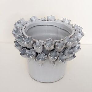 Pottery Barn Flower Planter Pot - 4.75" tall x 4.5" wide